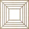 Ekena Millwork Raven Wood Fretwork Pierced Ceiling Medallion, Birch, 22"OD x 8 1/8"ID x 3/8"T CMWP22X22X0375RABI - alternate 4